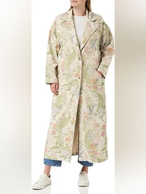 NWOT | WRANGLER | LARGE | FLORAL DUSTER COAT W/SLIT